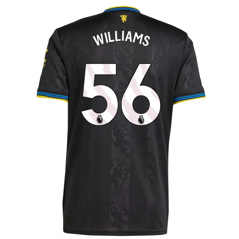 Danxen Barn Ethan Williams #56 Svart Gul Blå Tredjesatsen Matchtröjor 2025/26 Tröjor T-Tröja
