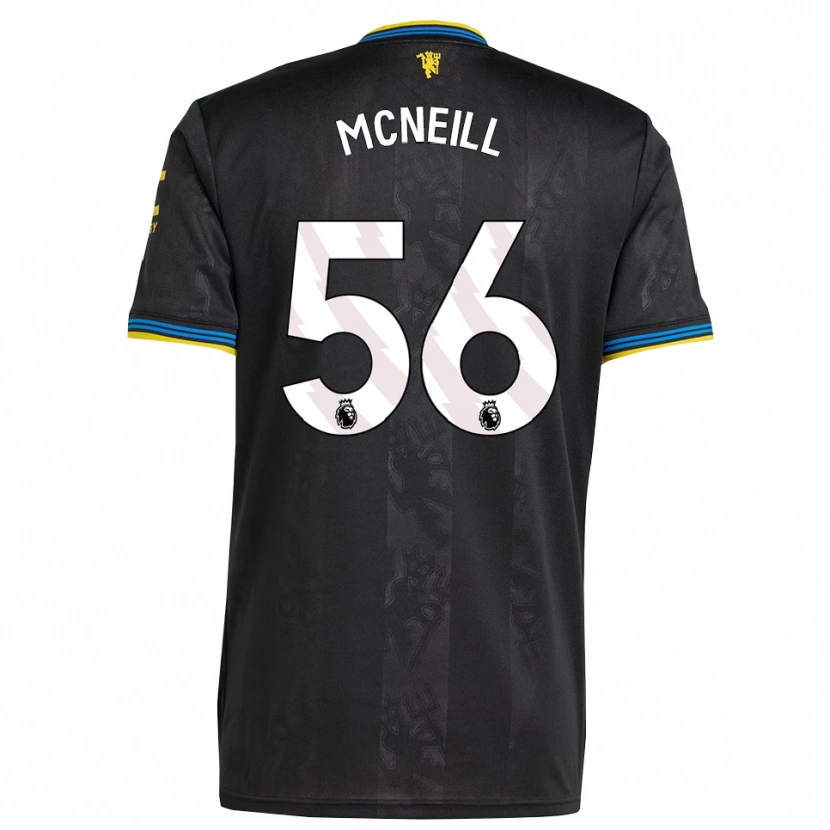 Danxen Barn Charlie Mcneill #56 Svart Gul Blå Tredjesatsen Matchtröjor 2025/26 Tröjor T-Tröja