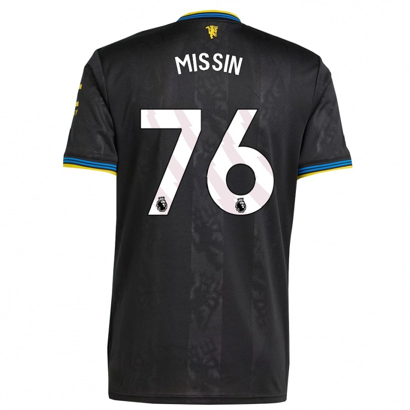 Danxen Barn Ashton Missin #76 Svart Gul Blå Tredjesatsen Matchtröjor 2025/26 Tröjor T-Tröja