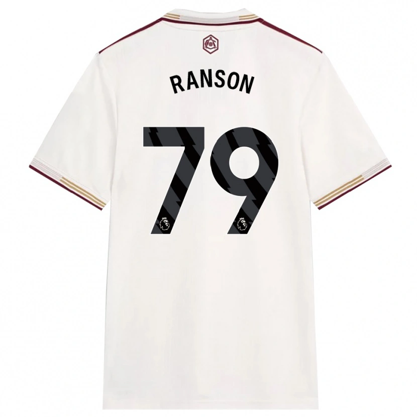 Danxen Barn Khari Ranson #79 Benvit Vinröd Tredjesatsen Matchtröjor 2025/26 Tröjor T-Tröja