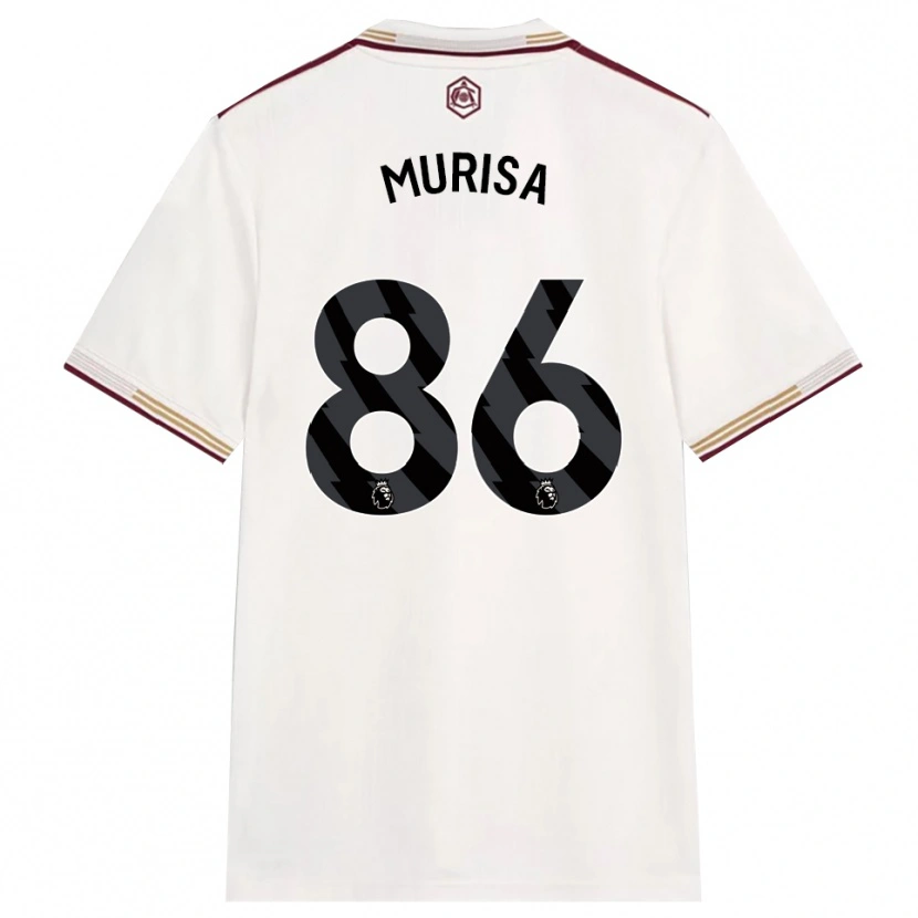 Danxen Barn Teshaun Murisa #86 Benvit Vinröd Tredjesatsen Matchtröjor 2025/26 Tröjor T-Tröja