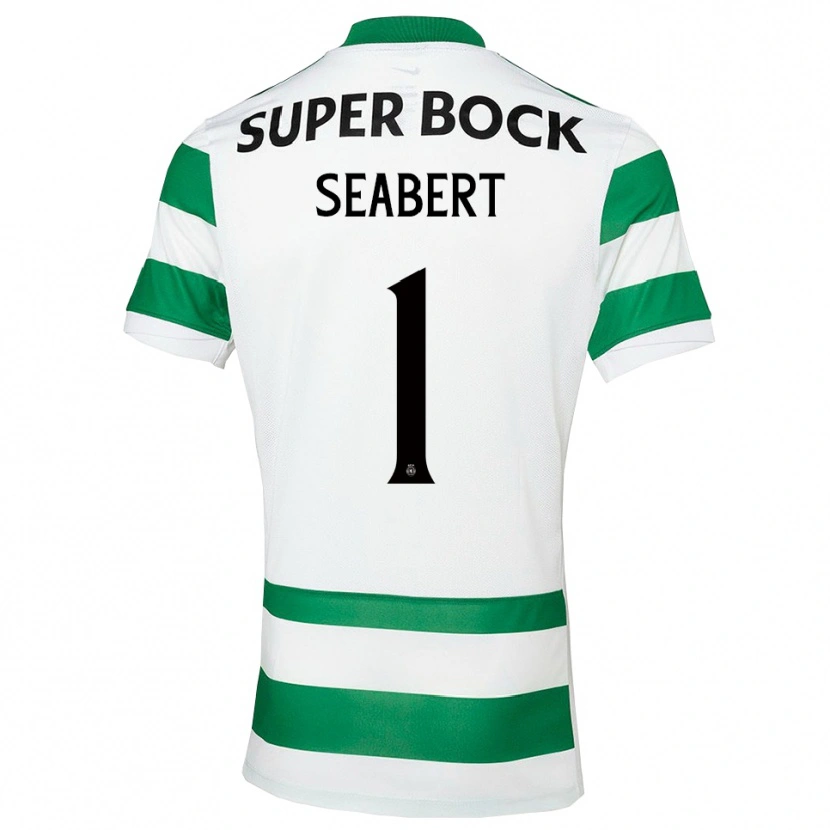 Danxen Män Hannah Grace Seabert #1 Grön Vit Hemmatröja Matchtröjor 2025/26 Tröjor T-Tröja