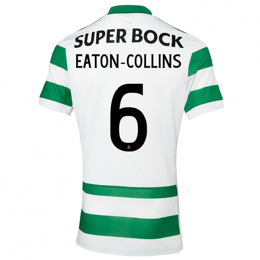 Danxen Män Georgia Eaton-Collins #6 Grön Vit Hemmatröja Matchtröjor 2025/26 Tröjor T-Tröja