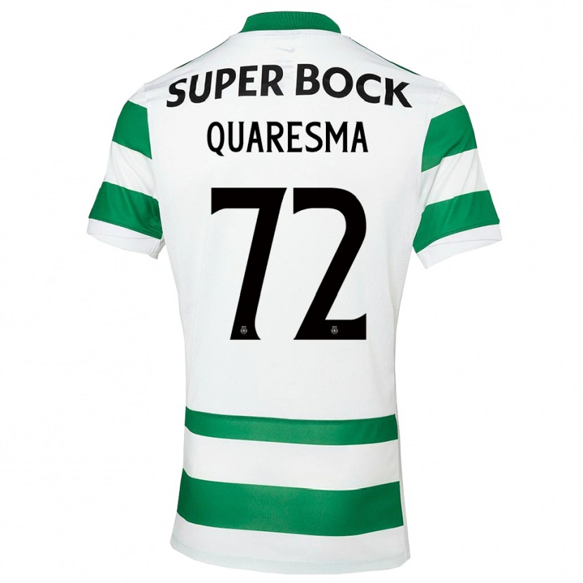 Danxen Män Eduardo Quaresma #72 Grön Vit Hemmatröja Matchtröjor 2025/26 Tröjor T-Tröja