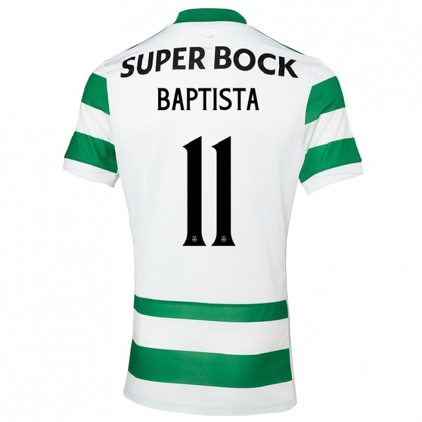 Danxen Män Brandão Baptista #11 Grön Vit Hemmatröja Matchtröjor 2025/26 Tröjor T-Tröja