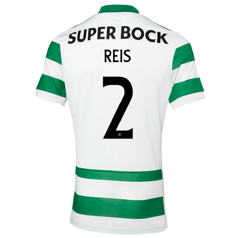 Danxen Män Matheus Reis #2 Grön Vit Hemmatröja Matchtröjor 2025/26 Tröjor T-Tröja