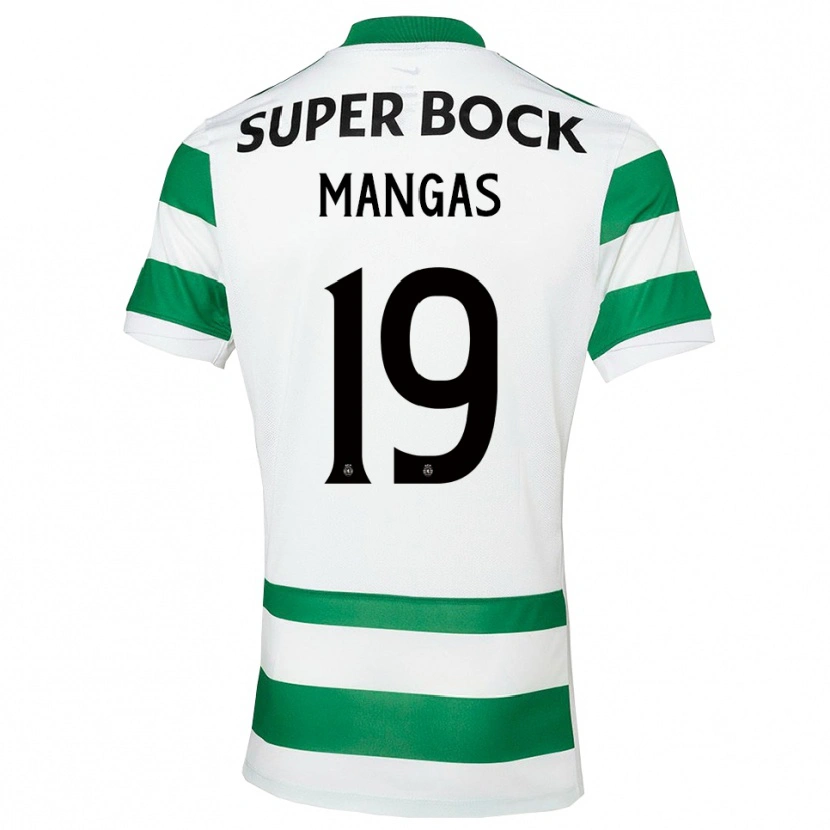 Danxen Män Ricardo Mangas #19 Grön Vit Hemmatröja Matchtröjor 2025/26 Tröjor T-Tröja
