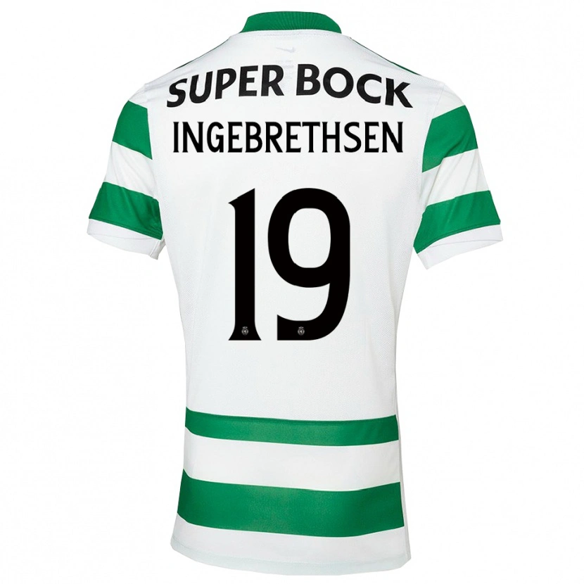 Danxen Män Erik Ingebrethsen #19 Grön Vit Hemmatröja Matchtröjor 2025/26 Tröjor T-Tröja