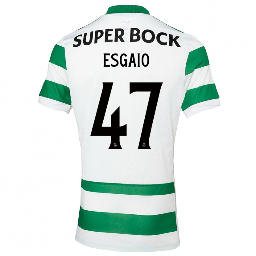 Danxen Män Ricardo Esgaio #47 Grön Vit Hemmatröja Matchtröjor 2025/26 Tröjor T-Tröja