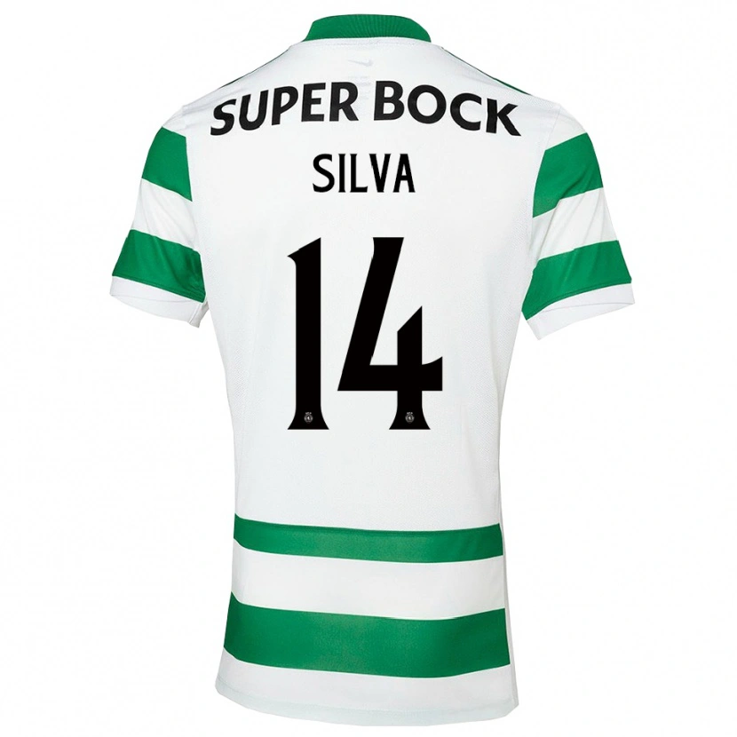 Danxen Män Guilherme Silva #14 Grön Vit Hemmatröja Matchtröjor 2025/26 Tröjor T-Tröja