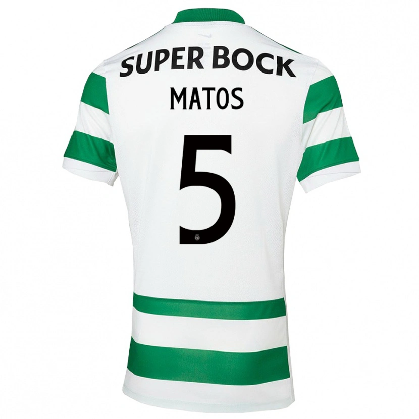 Danxen Män Sérgio Matos #5 Grön Vit Hemmatröja Matchtröjor 2025/26 Tröjor T-Tröja