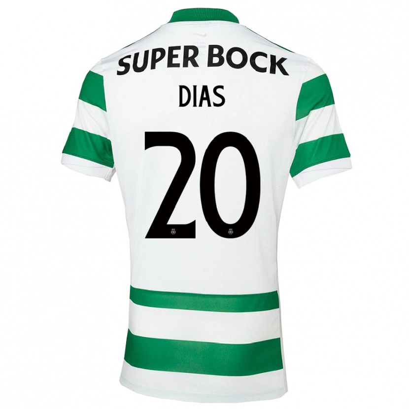 Danxen Män Lucas Dias #20 Grön Vit Hemmatröja Matchtröjor 2025/26 Tröjor T-Tröja