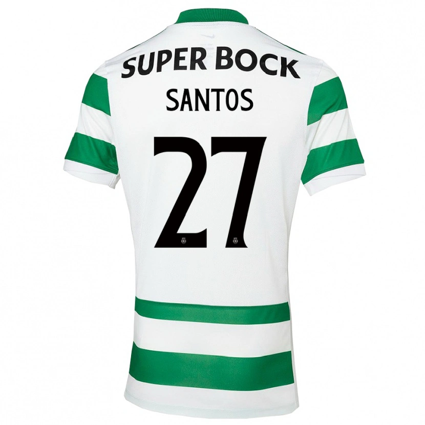 Danxen Män Alisson Santos #27 Grön Vit Hemmatröja Matchtröjor 2025/26 Tröjor T-Tröja