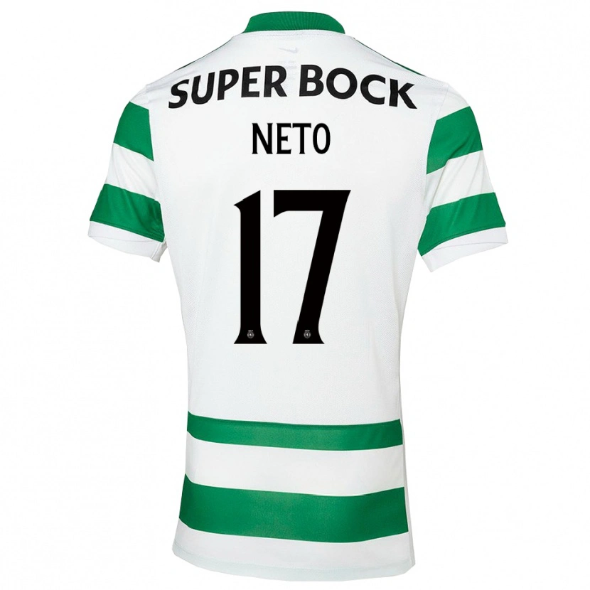 Danxen Män Cláudia Neto #17 Grön Vit Hemmatröja Matchtröjor 2025/26 Tröjor T-Tröja