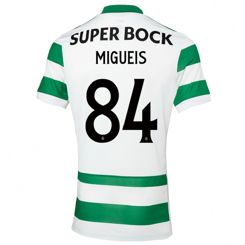Danxen Män Pedro Miguéis #84 Grön Vit Hemmatröja Matchtröjor 2025/26 Tröjor T-Tröja