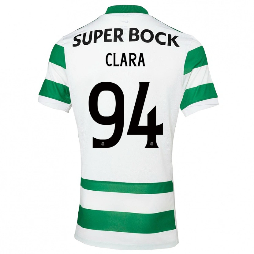 Danxen Män Diogo Clara #94 Grön Vit Hemmatröja Matchtröjor 2025/26 Tröjor T-Tröja