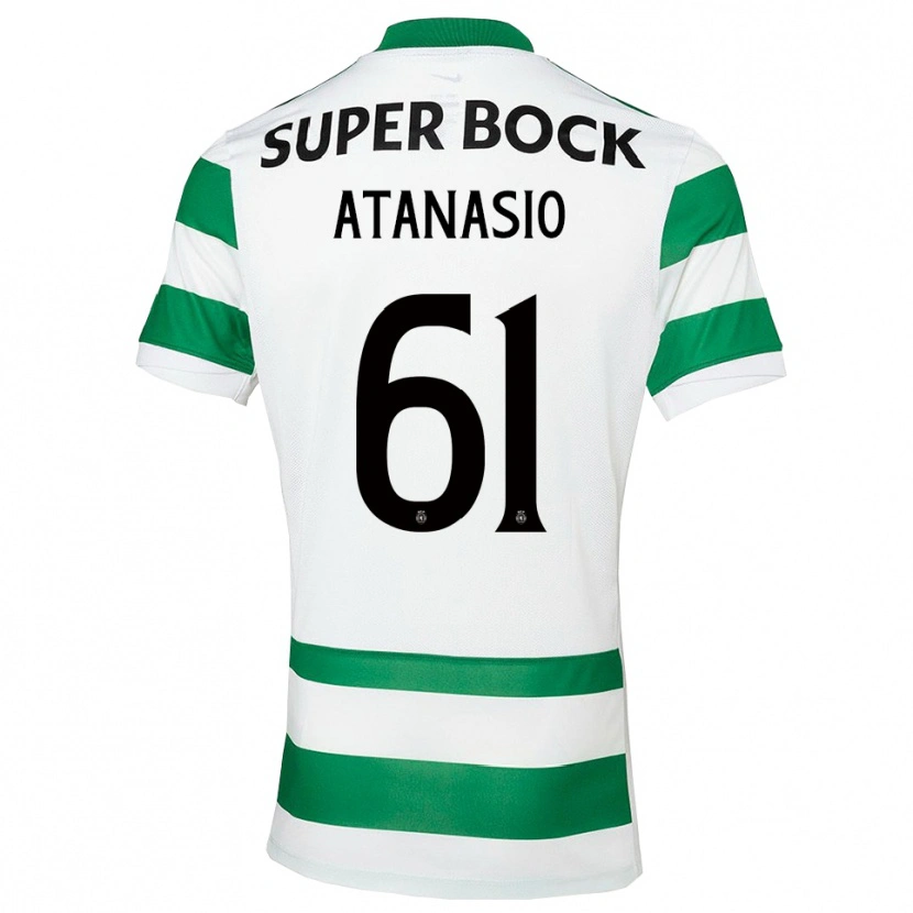 Danxen Män Atanásio #61 Grön Vit Hemmatröja Matchtröjor 2025/26 Tröjor T-Tröja