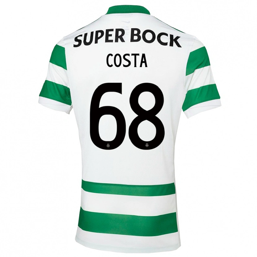 Danxen Män Daniel Costa #68 Grön Vit Hemmatröja Matchtröjor 2025/26 Tröjor T-Tröja