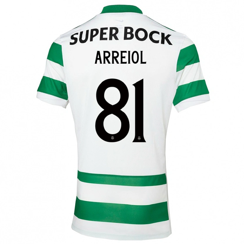 Danxen Män Henrique Arreiol #81 Grön Vit Hemmatröja Matchtröjor 2025/26 Tröjor T-Tröja