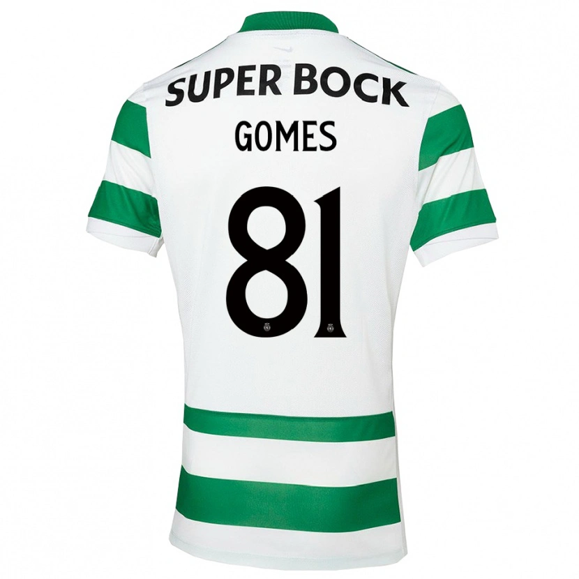 Danxen Män Salvador Gomes #81 Grön Vit Hemmatröja Matchtröjor 2025/26 Tröjor T-Tröja