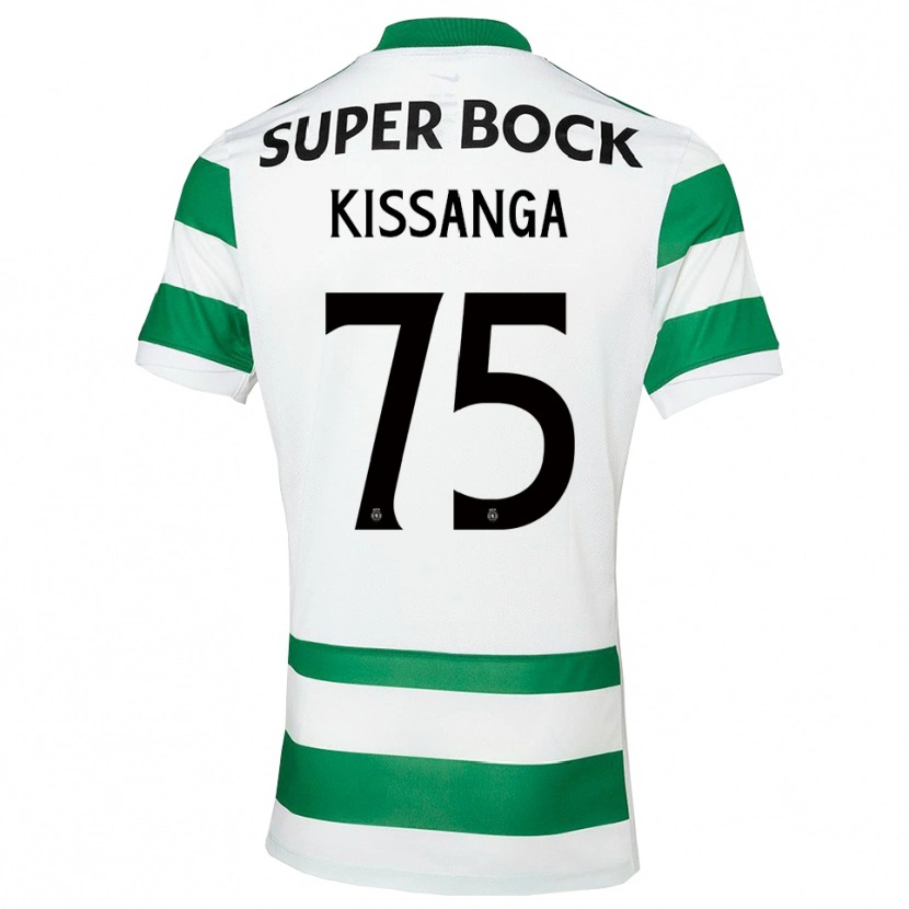 Danxen Män Manuel Kissanga #75 Grön Vit Hemmatröja Matchtröjor 2025/26 Tröjor T-Tröja