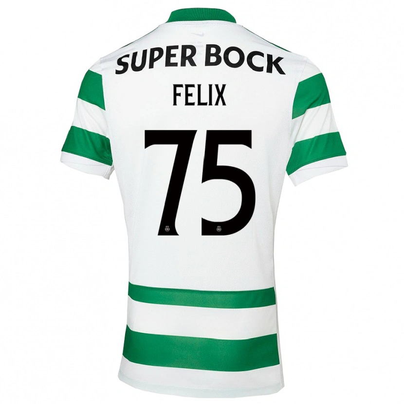 Danxen Män Vando Félix #75 Grön Vit Hemmatröja Matchtröjor 2025/26 Tröjor T-Tröja