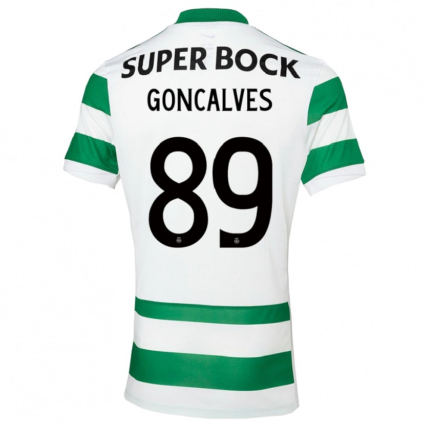 Danxen Män Andre Goncalves #89 Grön Vit Hemmatröja Matchtröjor 2025/26 Tröjor T-Tröja