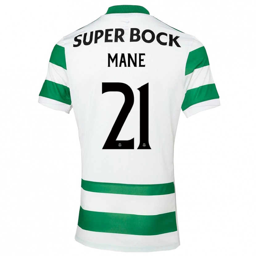 Danxen Män Isnaba Mane #21 Grön Vit Hemmatröja Matchtröjor 2025/26 Tröjor T-Tröja