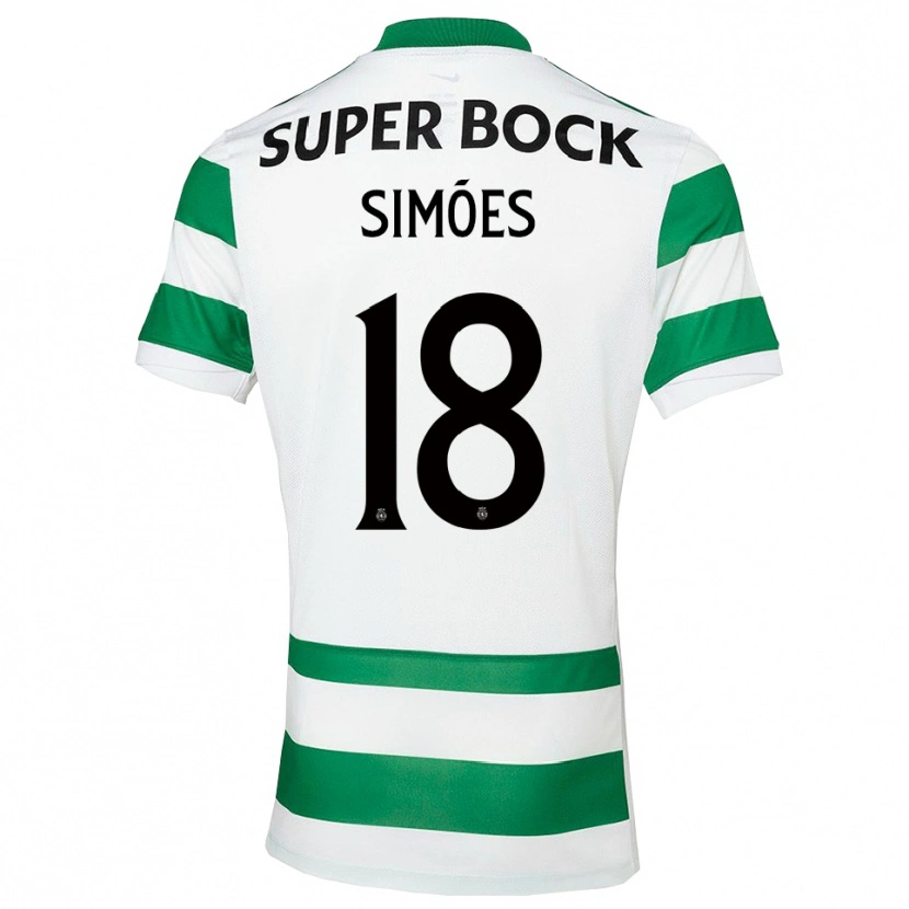 Danxen Män Francisco Simões #18 Grön Vit Hemmatröja Matchtröjor 2025/26 Tröjor T-Tröja