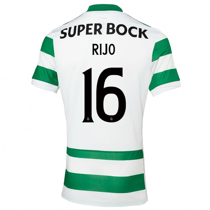 Danxen Män João Rijo #16 Grön Vit Hemmatröja Matchtröjor 2025/26 Tröjor T-Tröja