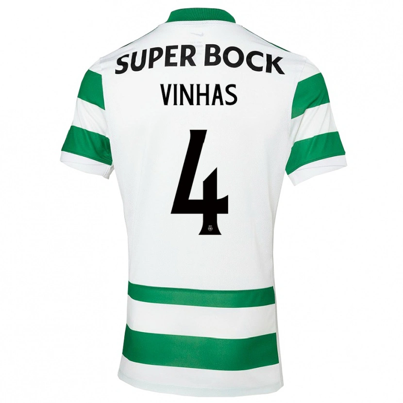 Danxen Män Gabriela Vinhas #4 Grön Vit Hemmatröja Matchtröjor 2025/26 Tröjor T-Tröja