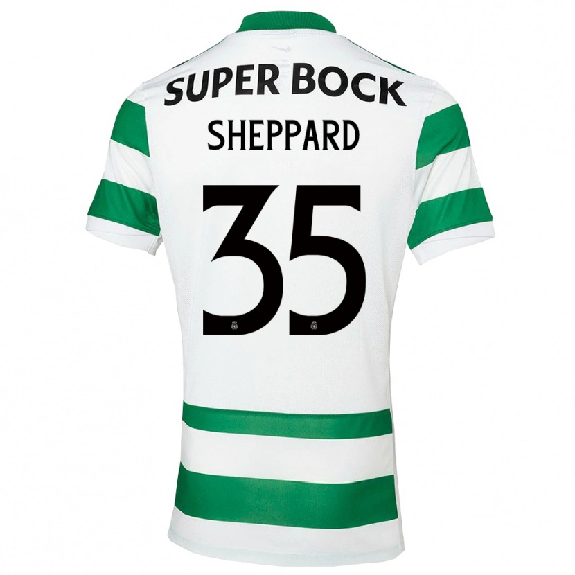 Danxen Män Catriona Sheppard #35 Grön Vit Hemmatröja Matchtröjor 2025/26 Tröjor T-Tröja