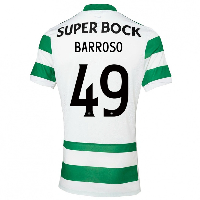 Danxen Män Leonardo Barroso #49 Grön Vit Hemmatröja Matchtröjor 2025/26 Tröjor T-Tröja