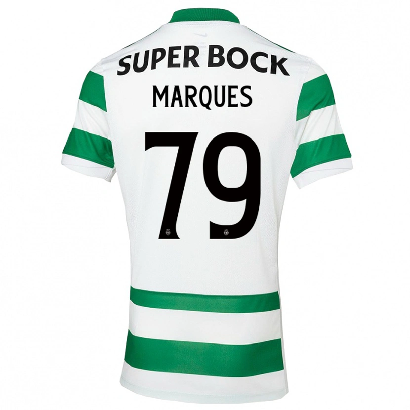 Danxen Män Rodrigo Marquês #79 Grön Vit Hemmatröja Matchtröjor 2025/26 Tröjor T-Tröja