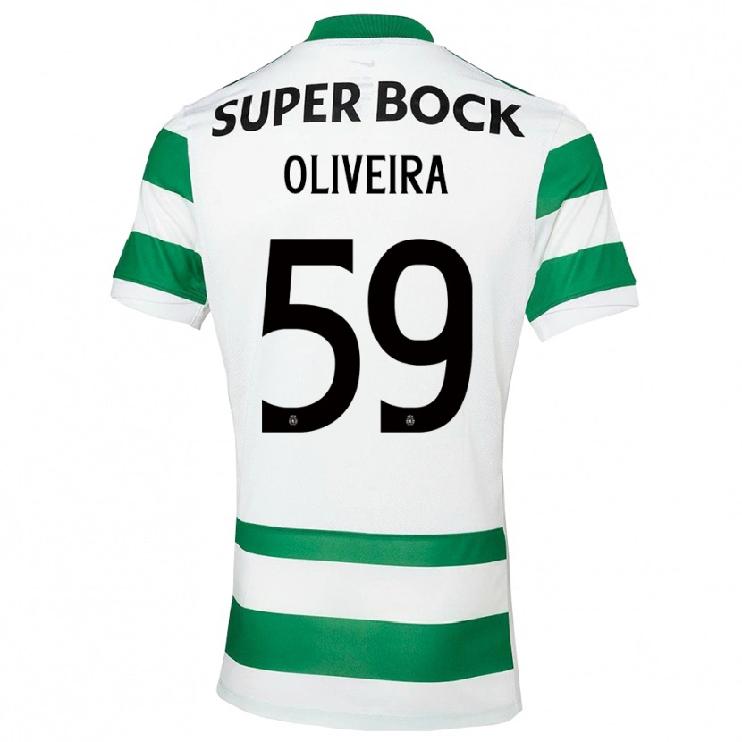Danxen Män Kauã Oliveira #59 Grön Vit Hemmatröja Matchtröjor 2025/26 Tröjor T-Tröja