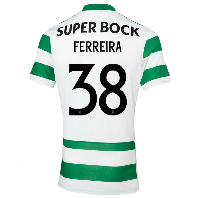Danxen Män Marta Ferreira #38 Grön Vit Hemmatröja Matchtröjor 2025/26 Tröjor T-Tröja