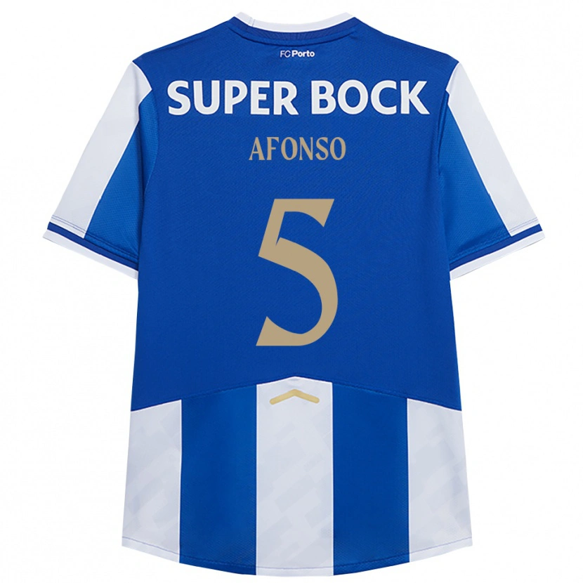Danxen Män Zé Afonso #5 Blå Vit Hemmatröja Matchtröjor 2025/26 Tröjor T-Tröja