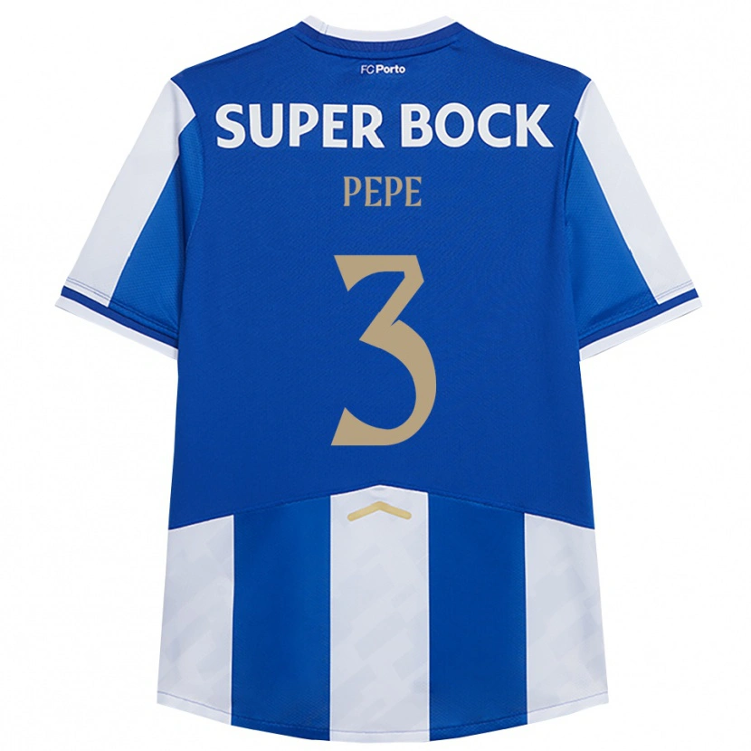 Danxen Män Pepe #3 Blå Vit Hemmatröja Matchtröjor 2025/26 Tröjor T-Tröja