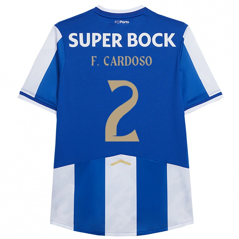 Danxen Män Fábio Cardoso #2 Blå Vit Hemmatröja Matchtröjor 2025/26 Tröjor T-Tröja