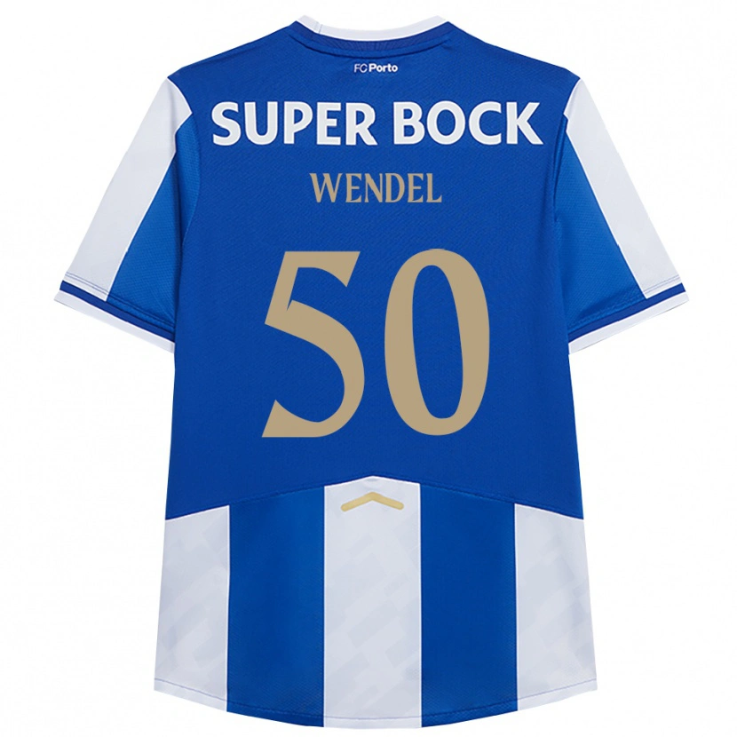 Danxen Män Wendel #50 Blå Vit Hemmatröja Matchtröjor 2025/26 Tröjor T-Tröja