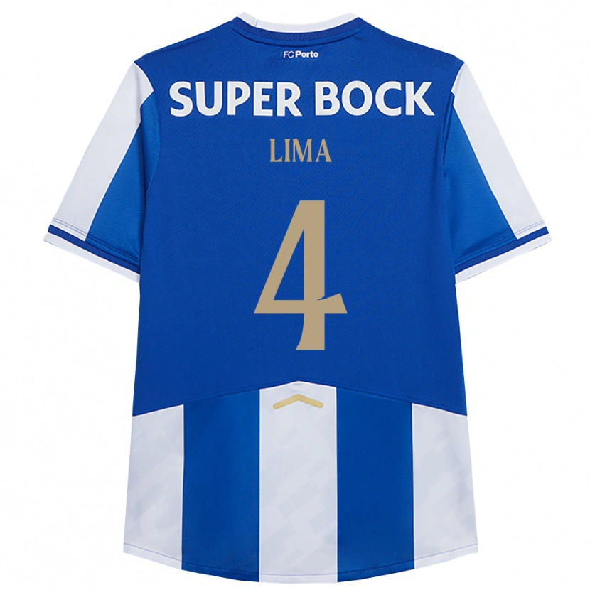 Danxen Män Karoline Lima #4 Blå Vit Hemmatröja Matchtröjor 2025/26 Tröjor T-Tröja