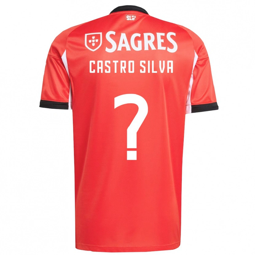 Danxen Män Guilherme Castro Silva #0 Röd Vit Hemmatröja Matchtröjor 2025/26 Tröjor T-Tröja