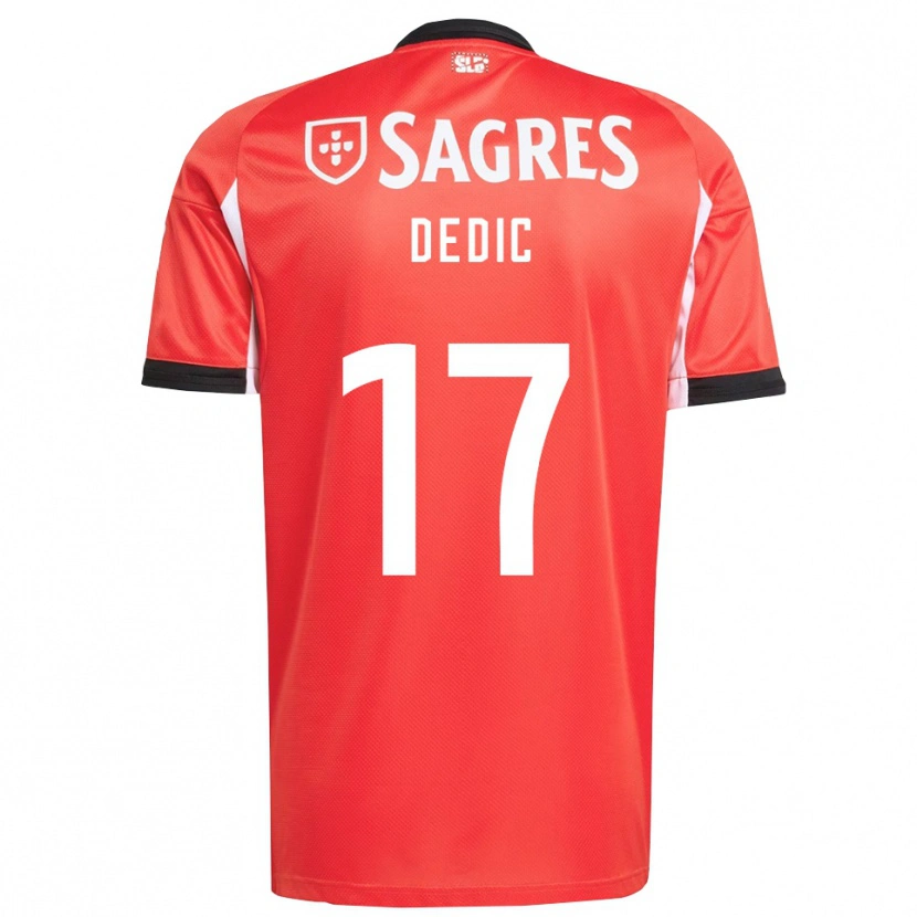 Danxen Män Amar Dedic #17 Röd Vit Hemmatröja Matchtröjor 2025/26 Tröjor T-Tröja