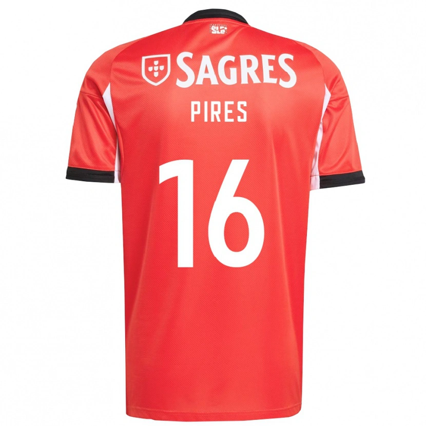 Danxen Män Rodrigo Pires #16 Röd Vit Hemmatröja Matchtröjor 2025/26 Tröjor T-Tröja