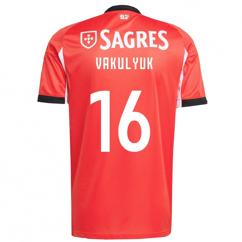 Danxen Män André Vakulyuk #16 Röd Vit Hemmatröja Matchtröjor 2025/26 Tröjor T-Tröja