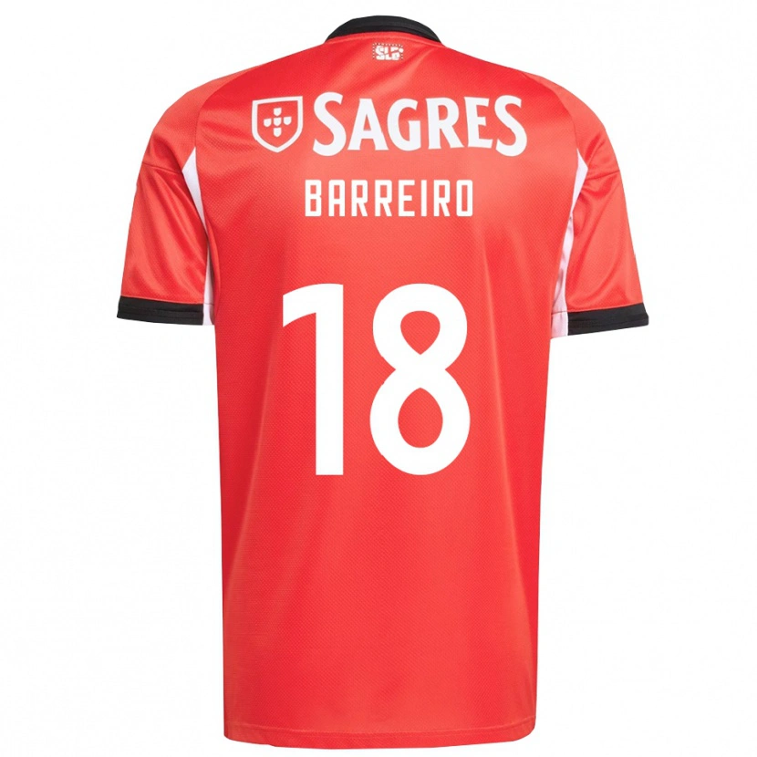 Danxen Män Leandro Barreiro #18 Röd Vit Hemmatröja Matchtröjor 2025/26 Tröjor T-Tröja