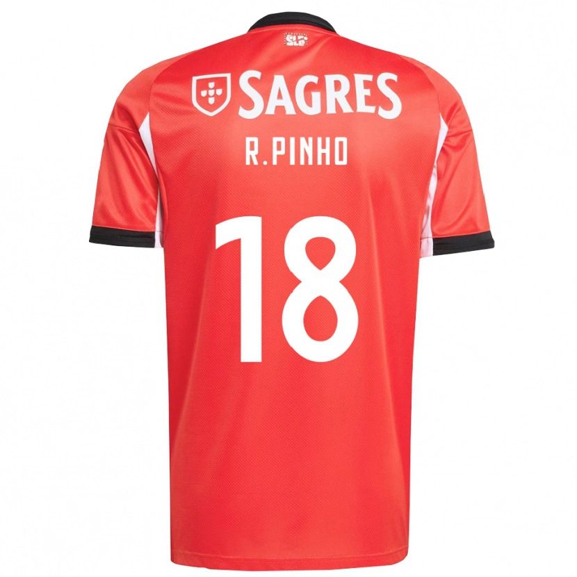 Danxen Män Rodrigo Pinho #18 Röd Vit Hemmatröja Matchtröjor 2025/26 Tröjor T-Tröja