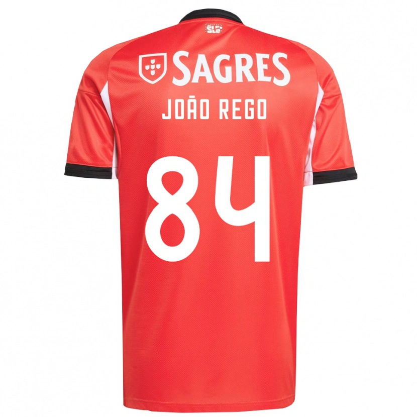 Danxen Män João Rego #84 Röd Vit Hemmatröja Matchtröjor 2025/26 Tröjor T-Tröja