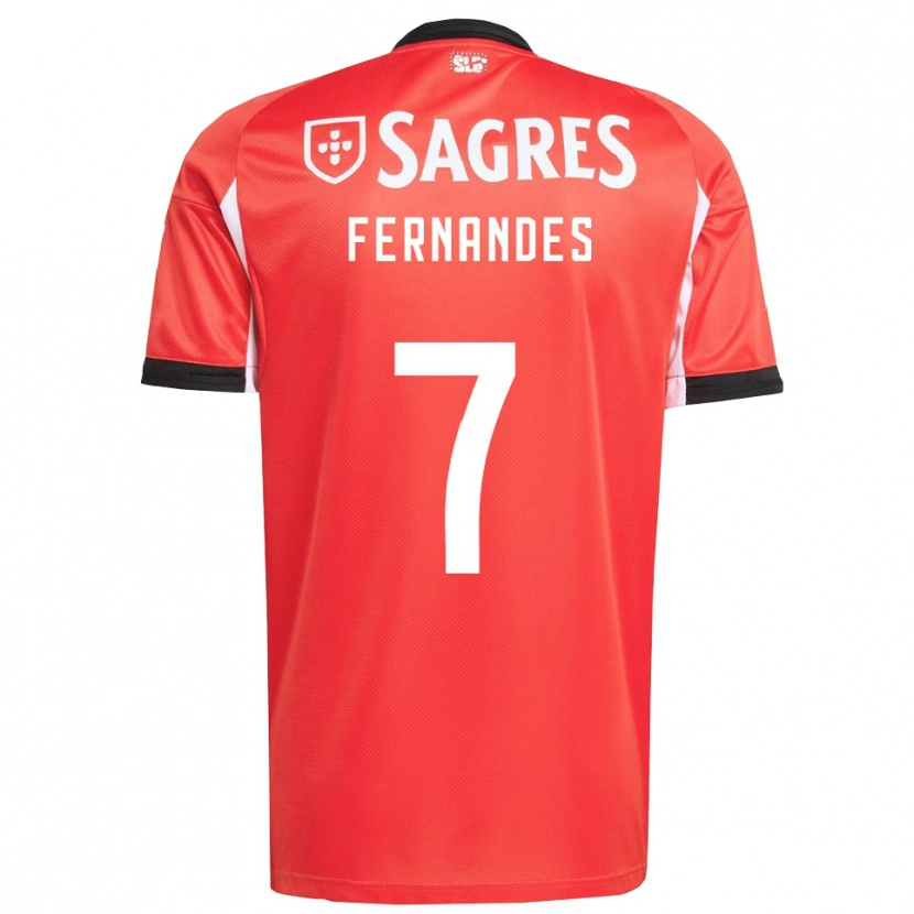 Danxen Män Ricardo Fernandes #7 Röd Vit Hemmatröja Matchtröjor 2025/26 Tröjor T-Tröja