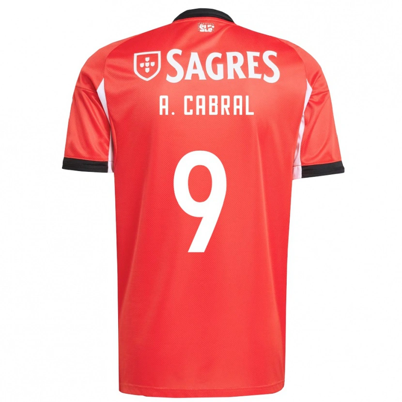 Danxen Män Arthur Cabral #9 Röd Vit Hemmatröja Matchtröjor 2025/26 Tröjor T-Tröja